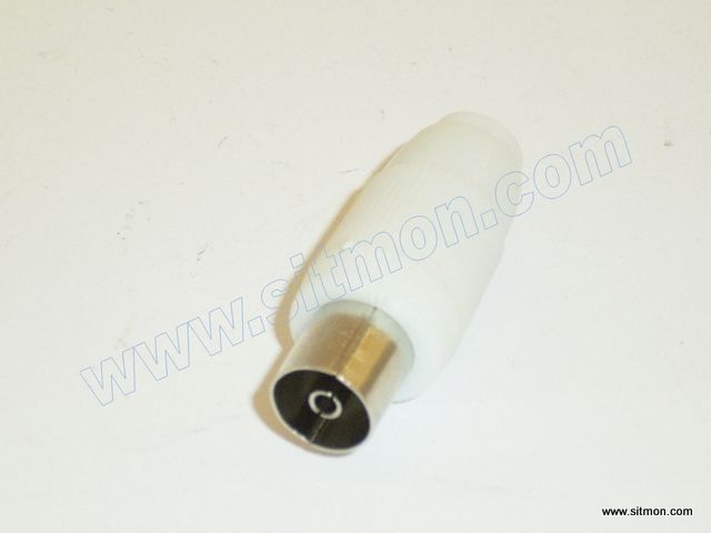Conector Tv.Recto Hembra Blanco