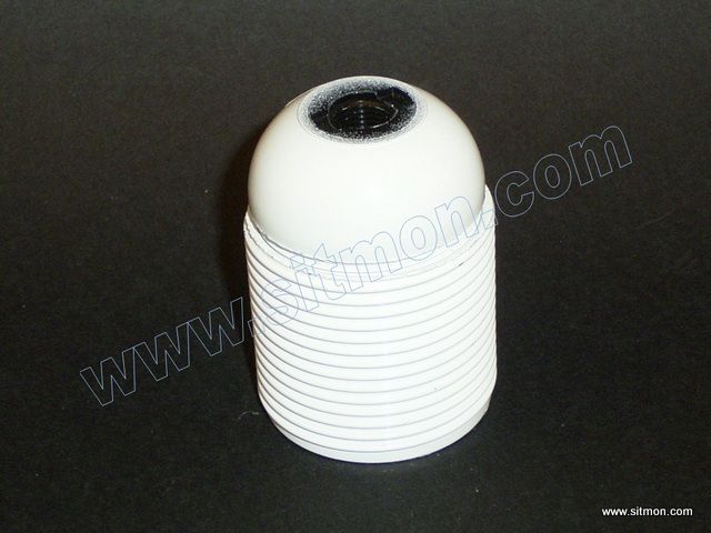 Portalamparas E27 Cuerpo Roscado Bl.