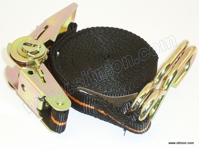 Eslinga Con Tensor 25 Mm.5 M. C.Ganchos