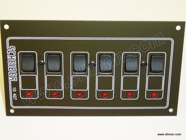 Panel 6 Circuitos Interruptores Termicos Rear.