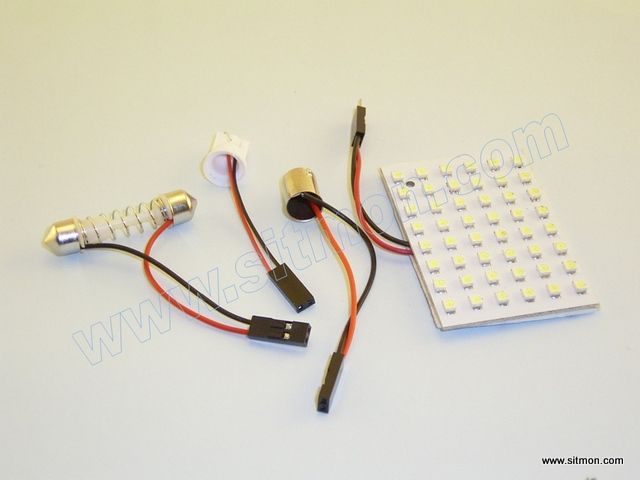 Adaptador Festoon Led + Zocalo T10 + Ba9s + Modulo