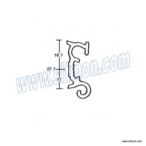 Guia Bisagra Poli.(Precio Por Metro) (Se Venden En