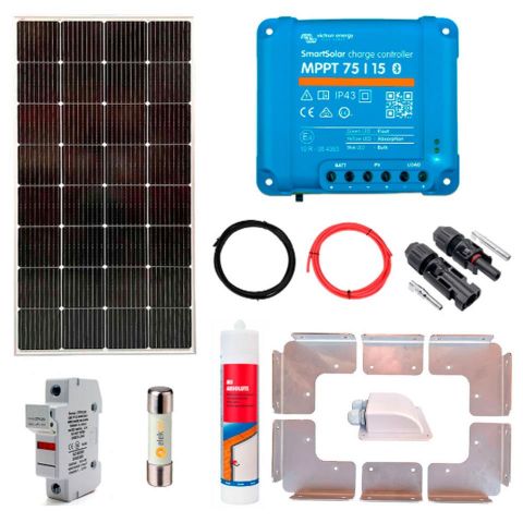 Kit placas solares 200w + regulador Victron 15A