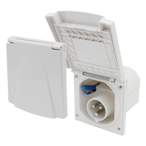 Enchufe fijo • 230 V • blanco