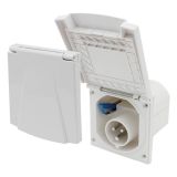 Enchufe fijo • 230 V • blanco
